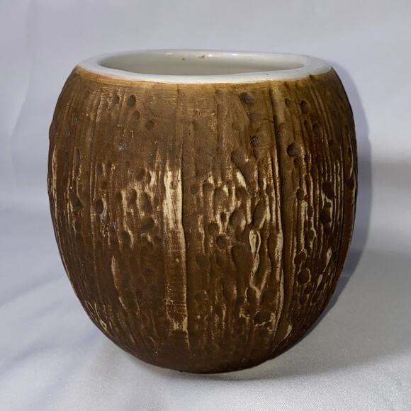 Vintage Tiki Mug Cocktail Bar Drinks Tropical Coconut Pot Planter Decor Hawaii - Picture 4 of 12